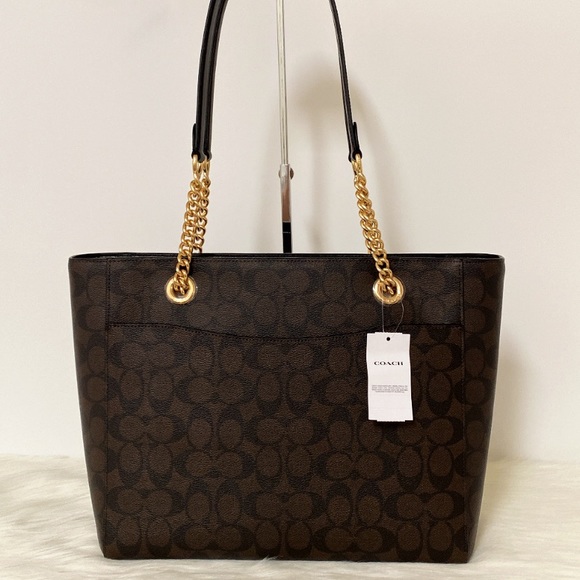 New💃Coach Marlie Tote In Signature Canvas purse - Picture 4 of 11